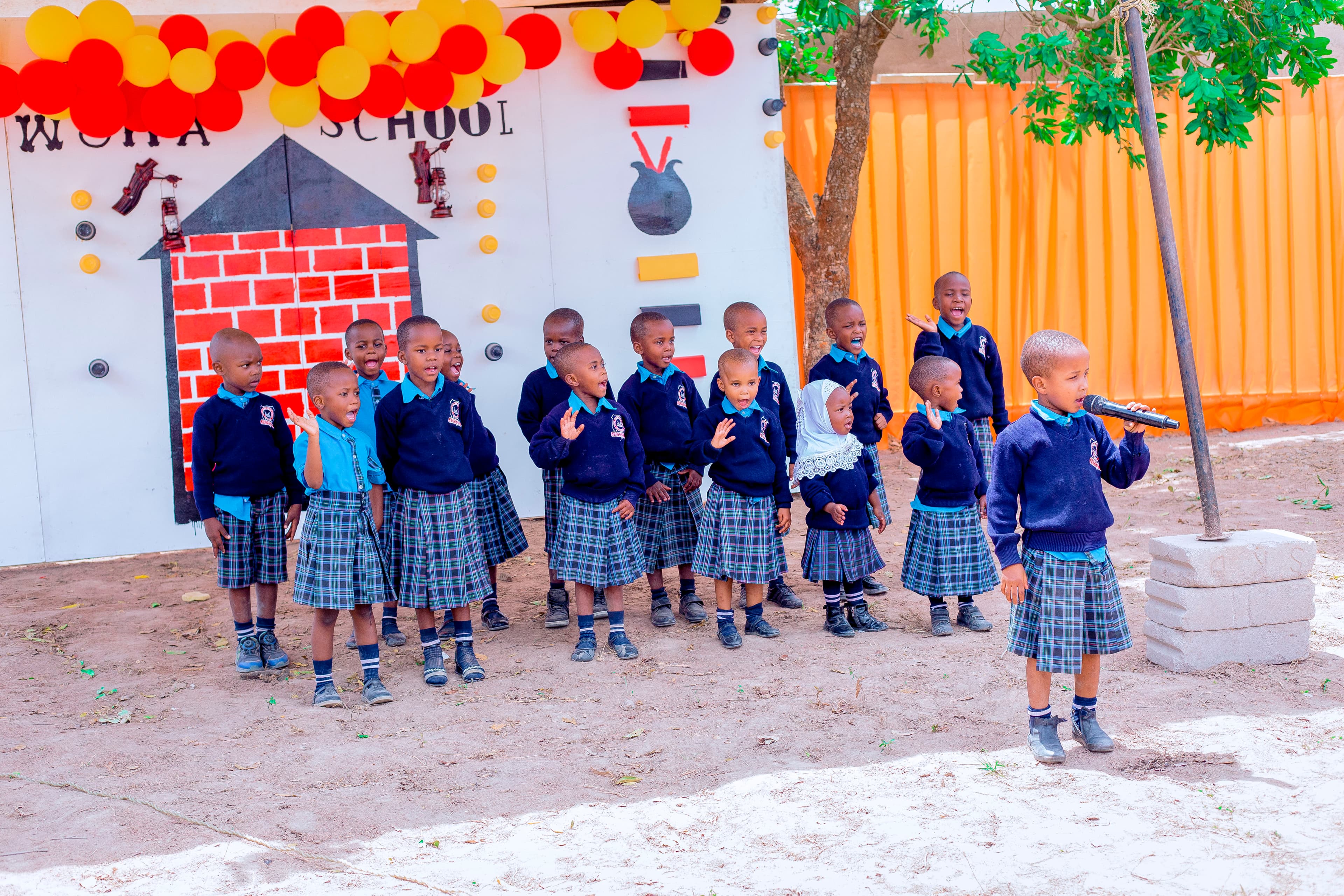 Children performing