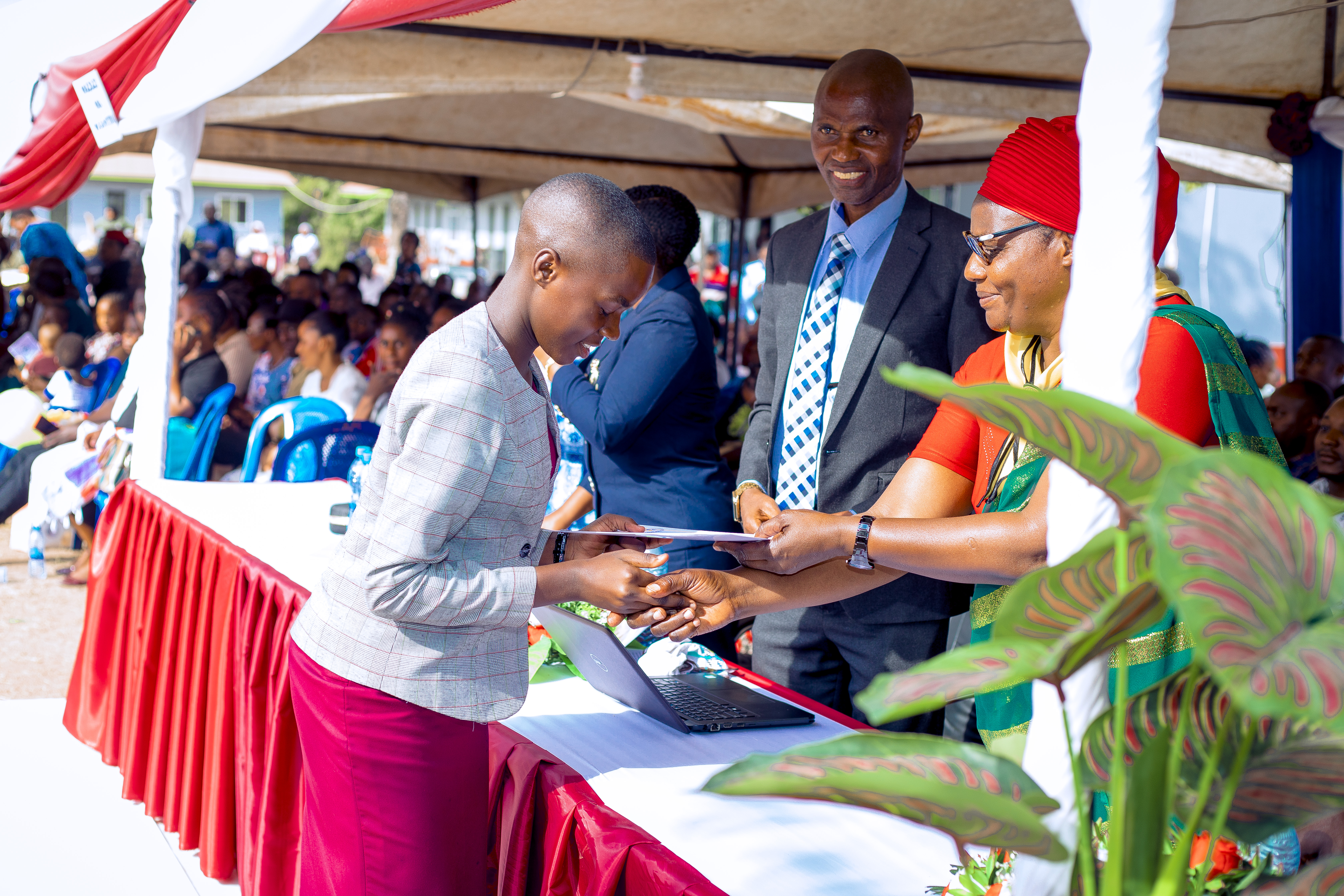 Award ceremony at Wema Schools
